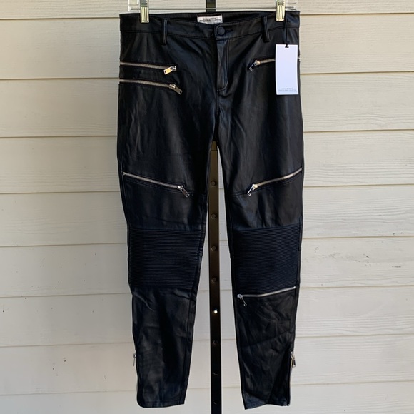 Zara Pants - NEW Zara faux leather skinny jeans pants medium